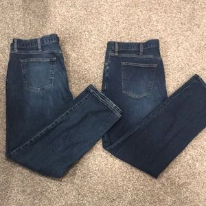 2pk Old Navy straight 38x32 jeans.